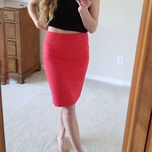 Sexy Red Pencil Skirt